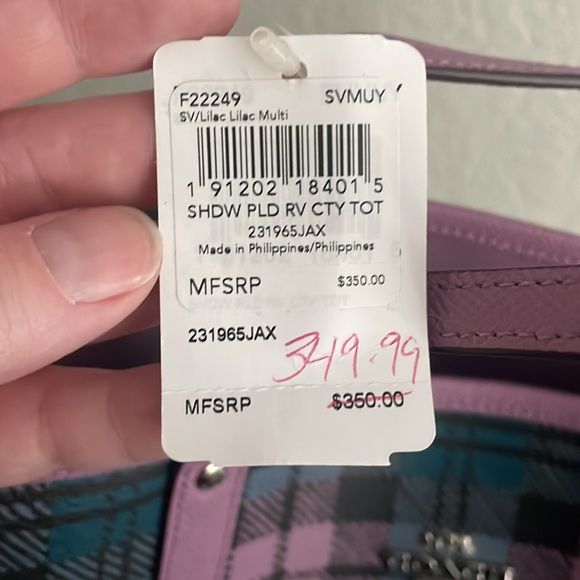 Coach City Tote NWT. Selling all 3 pieces together. Super cute. - Picture 7 of 7